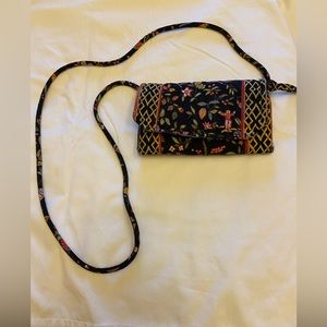 Ming black Asian wallet crossbody